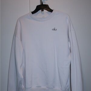 Alo Women’s White Crewneck Sweatshirt